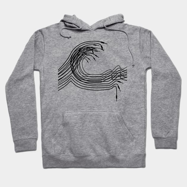 Great Wave for Electronic Musician and Synthesizer player Hoodie by Mewzeek_T